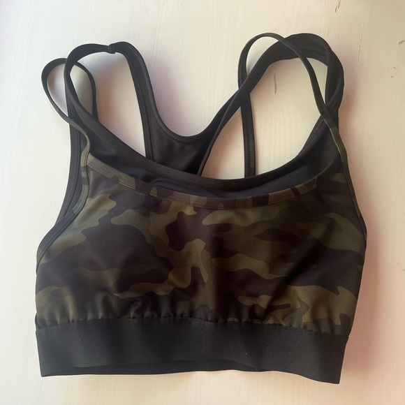 NWOT VS PINK Active Sports Bra CAMO Bralette Crop Top S - Picture 6 of 7